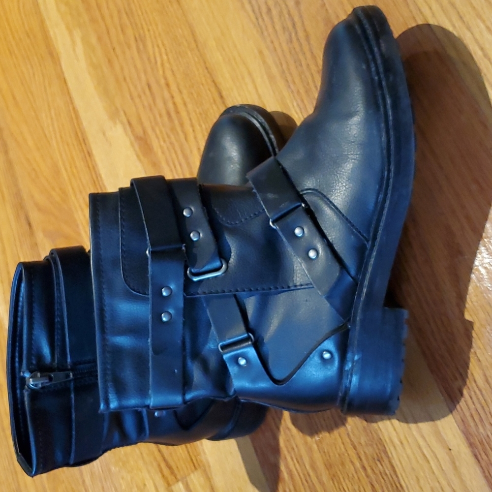 Dolce Vita, black moto boots, size 7.5, used, great shape. High quality brand